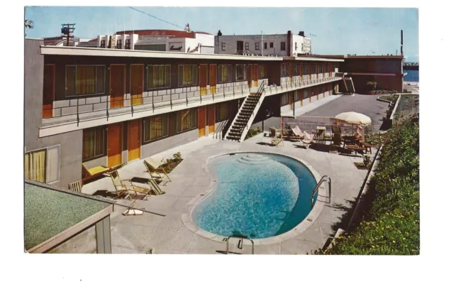 1960's Vintage Postcard Seaside Lodge Santa Cruz, California 60s Historical