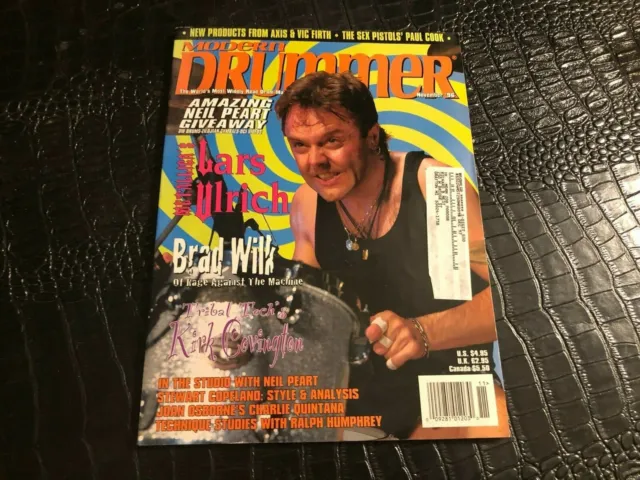 NOV 1996 MODERN DRUMMER vintage drum magazine  - LARS ULRICH - METALLICA