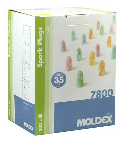 400 Moldex Spark 7800 Ear Plugs (200 Pairs)