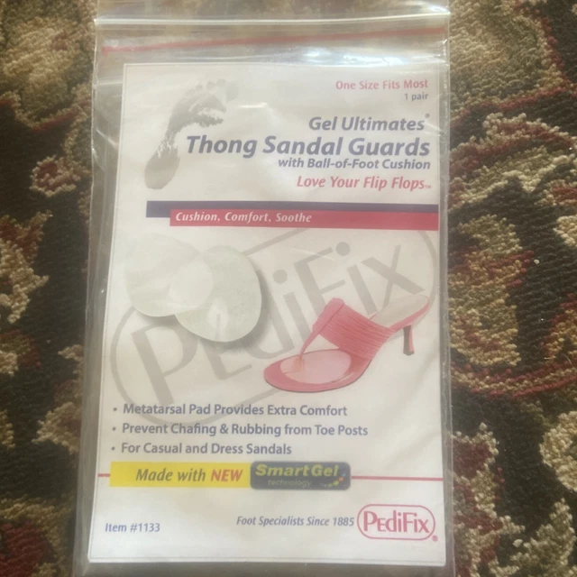 PEDIFIX Love Your Flip Flops Sandal Toe Thong Protectors Guards Ball-Of-Foot Pad