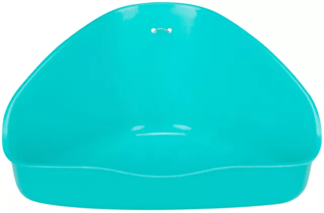 Trixie Small Animal Plastic Corner Litter Tray Easy To Clean, Saves On Litter