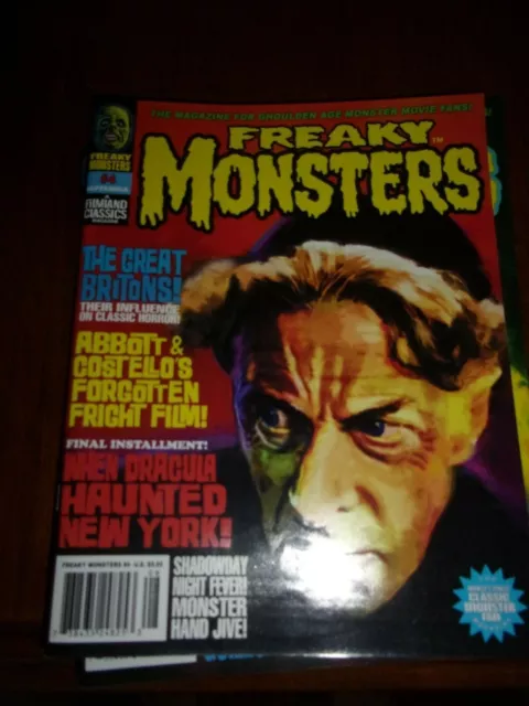 Freaky Monsters Magazine - #4 - In Near Mint Condition - Bagged And Boarded!