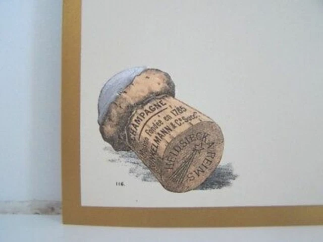 Menu Champagne Pipper HEIDSIECK kunkelmann capsule