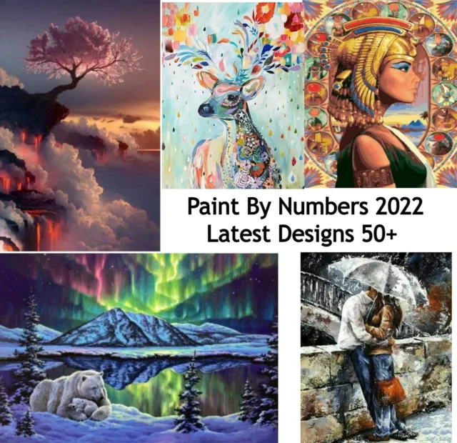 DiY Oil Paint By Numbers Kit Canvas Adult Children Acrylic Painting Stress-Free