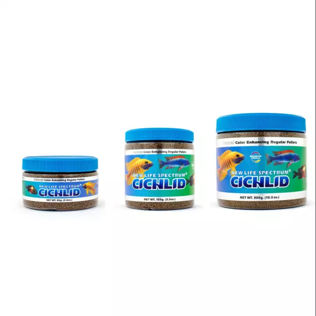 New Life Spectrum Cichlid Sinking Pellets Fish Food, Regular