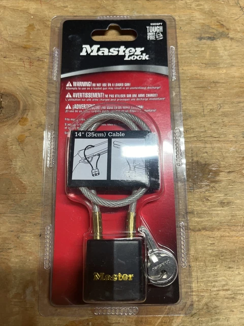 MASTER LOCK 99DSPT Cable Gun Safety Lock with Keys new $8.00 - PicClick
