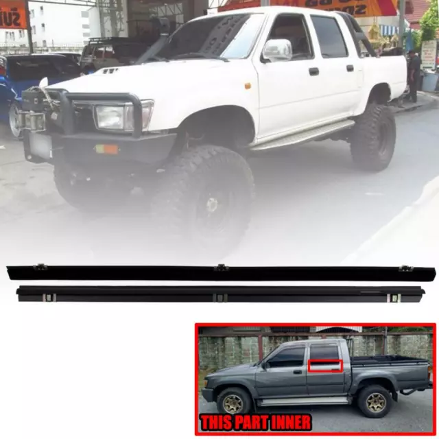 Rear Door Belt Weatherstrip Inner For Toyota Hilux LN85 Pickup 4 Door 1989-1997