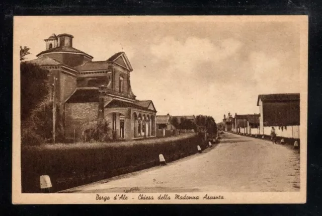 Cartolina Borgo d Ale Chiesa della Madonna Assunta AB193