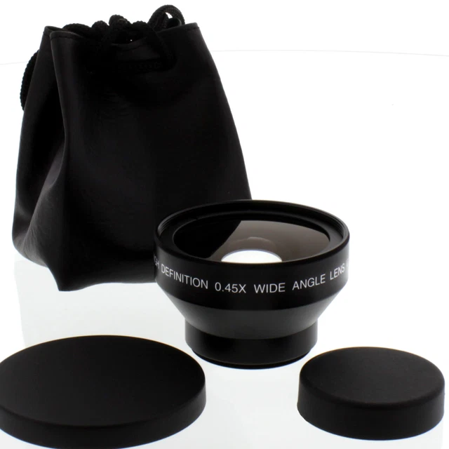 Albinar 0.45x Wide Angle Lens For Olympus PEN E-PL3 E-P3 E-PL2 E-PM1 PL5 PL6 PL7 – With Case