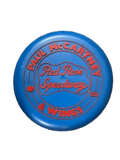 PAUL McCARTNEY & WINGS  RED ROSE SPEEDWAY PROMO  FRISBEE  1972 Manchester UK