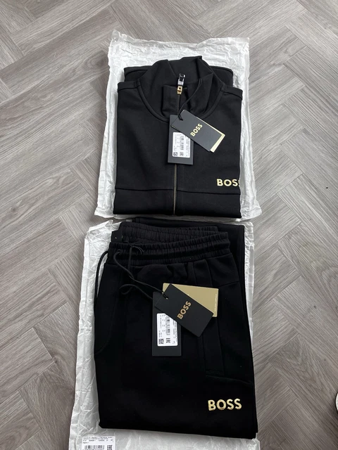 HUGO BOSS SKAZ Tracksuit Size XL Black Gold BNWT 100 Genuine RRP 329.00 109.95 PicClick UK