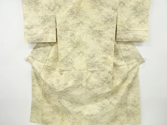 6632840: Japanese Kimono / Antique Kimono / Tokamachi Tsumugi / Woven Maple