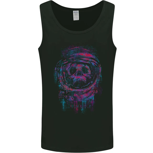 Astro Skull Astronaut Space Mens Vest Tank Top