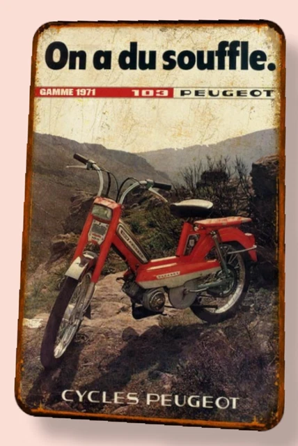 Plaque Métal Vintage Peugeot 106 XSI - Neuve