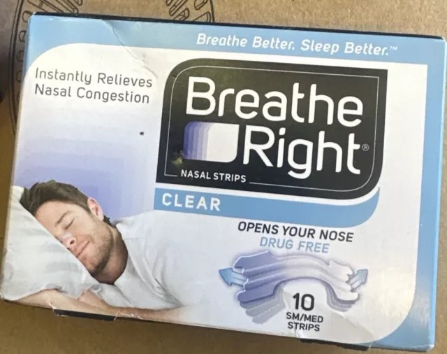 Breathe Right 10 Small/Medium Nasal Strips - Tan X2pack