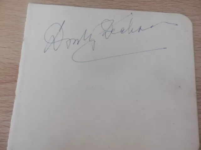 Dorothy  Dickson -  Actress Singer +  1 Other  -  Autograph