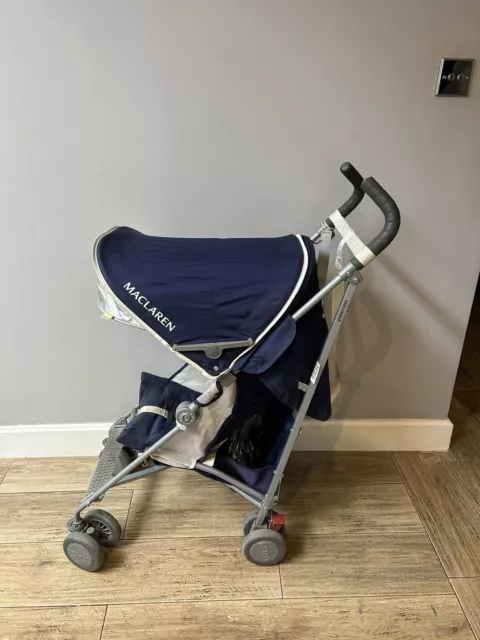 Maclaren Globetrotter Stroller Pushchair-Medieval Blue/White