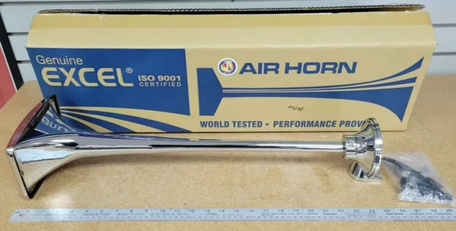 Heavy Duty Semi Truck Air Horn. Excel Brand P/N EM44940 Ref. # Mack 38MR4228M