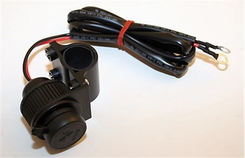 Kfz-Bordsteckdose Avec Bouchon Anti-poussière Et Support, 12V Dc