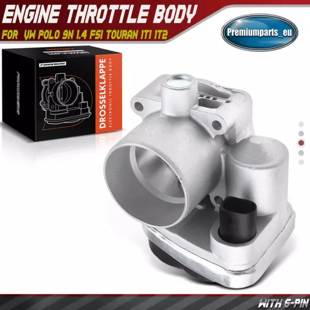 New Throttle Body for VW Polo 9N 1.4 FSI Touran 1T1 1T2 1.6 FSI 408-238-323-010Z