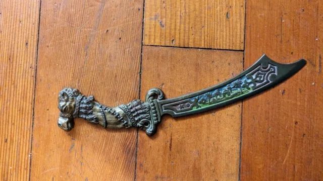 Antique Letter Opener, Camel Rajah Temple Masonic, Original Color,  Early 1900's