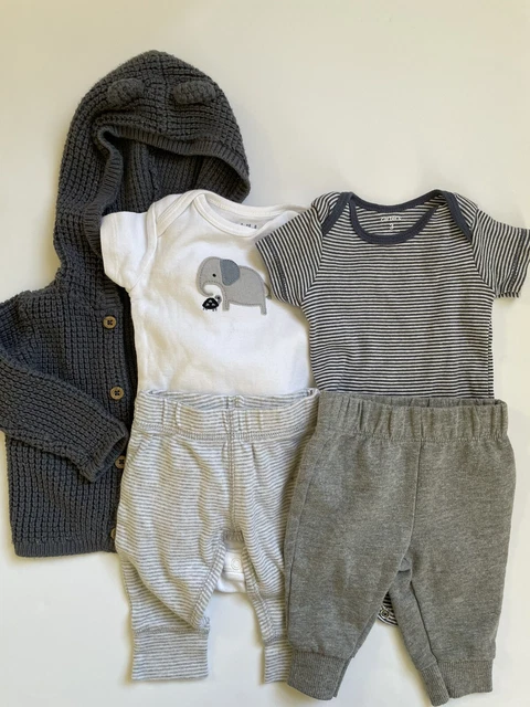 Baby Boy/Girl Clothing Bundle 3 Months Carters, Pants, Sweater, Sleep And Play