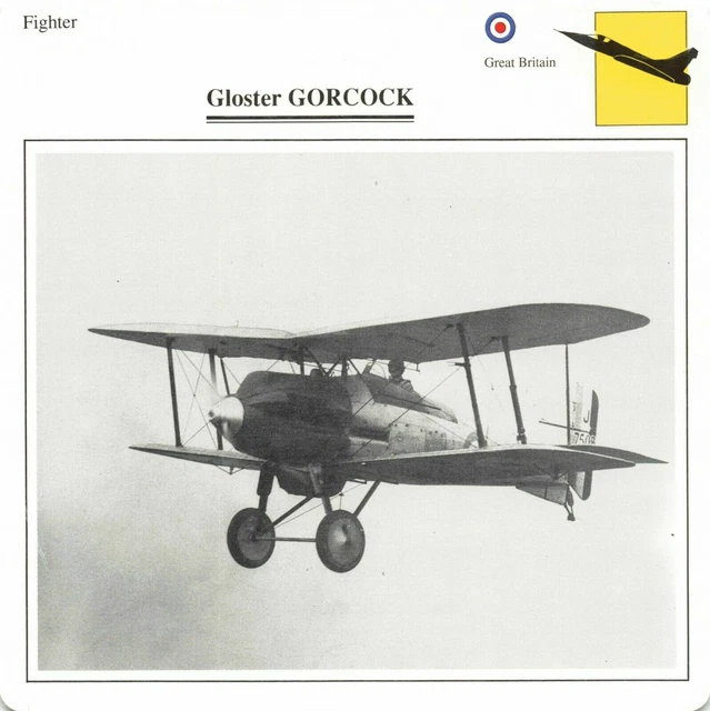 GLOSTER GORCOCK RAF Fighter Aircraft Warplanes Collectors Club EUR 5,10 ...