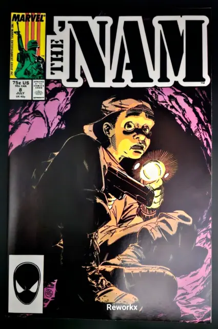 THE 'NAM Marvel Comics No. 8 "In the Underground" 1988 Doug Murray RAW