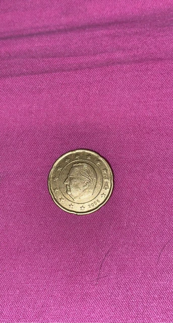 pièce 20 centimes albert II, Belgique 2006