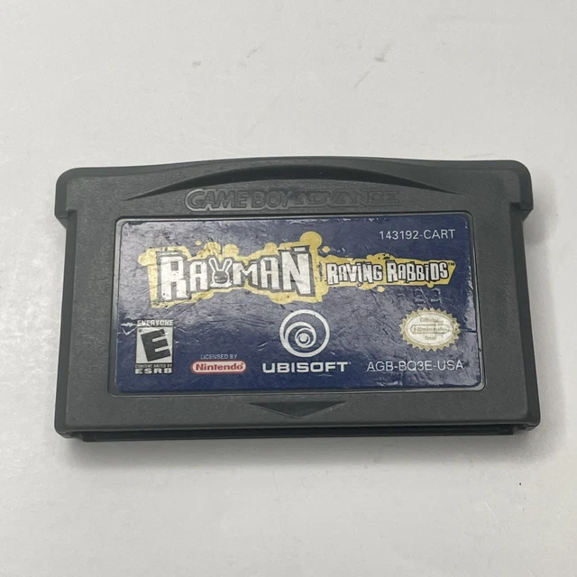 RAYMAN RAVING RABBIDS Nintendo Game Boy Advance GBA Game Cart Only ...