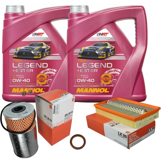 MAHLE Inspektionspaket 8 L MANNOL Legend+Ester 0W-40 für Mercedes-Benz 190 D