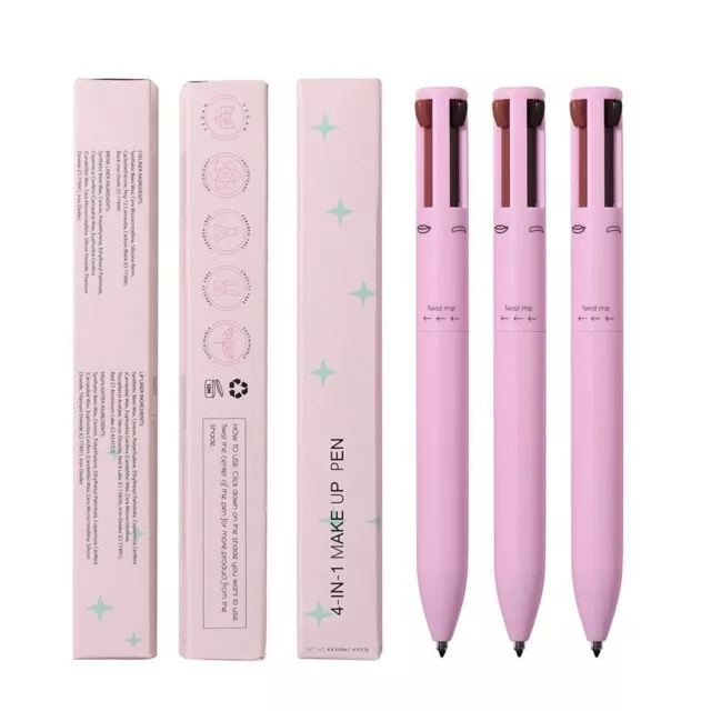 Liner Stift 4 In 1 Eyeliner Augenbrauen verstärker Liegend Seidenraupen Stift