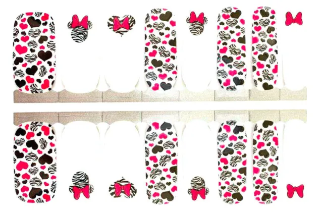 Minnie Mouse Disney Nail polish strips / Nail Wraps / Nail Stickers