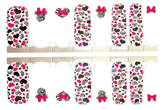 Minnie Mouse Disney Nail polish strips / Nail Wraps / Nail Stickers