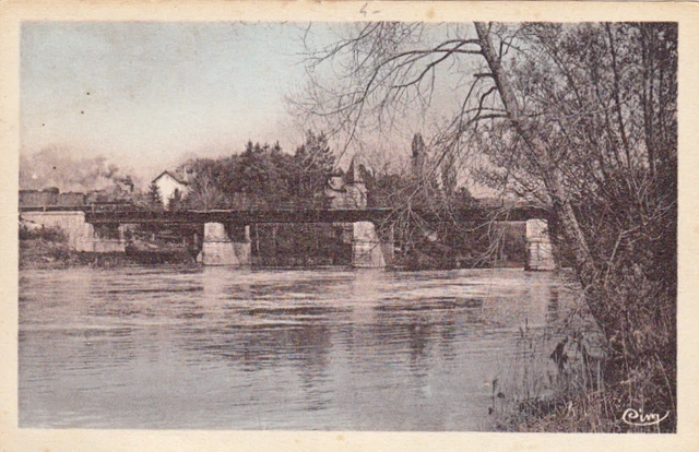 MONTFERRAND pont du chemin de fer sur le doubs
