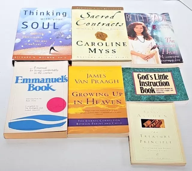 Lot Of 7 Self-Improvement, Spirituality, and Happiness Books