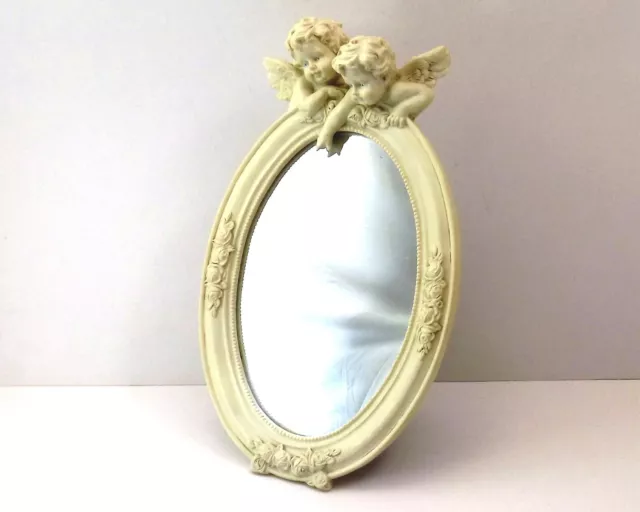 Miroir Ovale Romantique En Resine A Poser Ou Suspendre