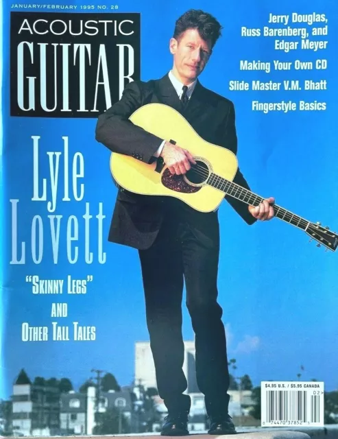 Acoustic Guitar Magazine January February 1995 Lyle Lovett Jerry Douglas NEW!