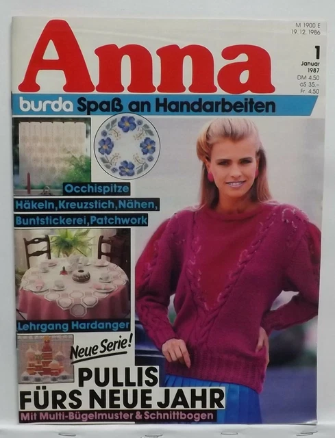 Anna burda Spass an Handarbeiten Heft 1 - 1987