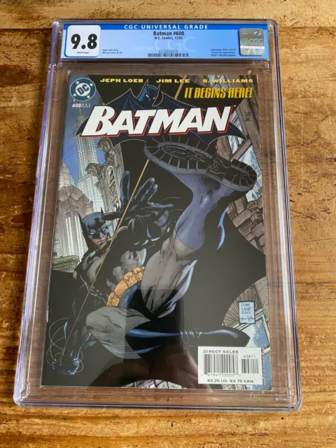 Batman #608 DC 2002 1st Print CGC 9.8 Hush Storyline Begins Jim Lee Cover Hush