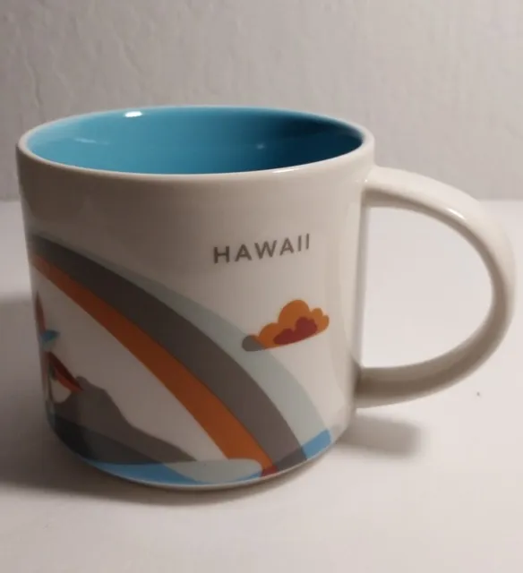 Starbucks You Are Here Collection HAWAII Coffee Mug Cup 2015 14oz