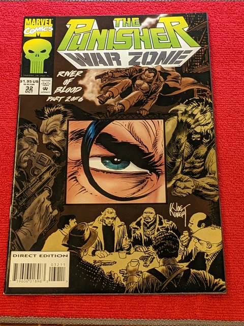 The Punisher: War Zone, Vol. 1 #32A 1994 Joe Kubert Cover NM+.