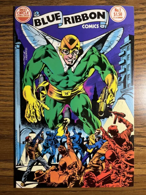 Blue Ribbon 1 Fly Junkman Jack Kirby Cover Archie Publication Comics 1983 A