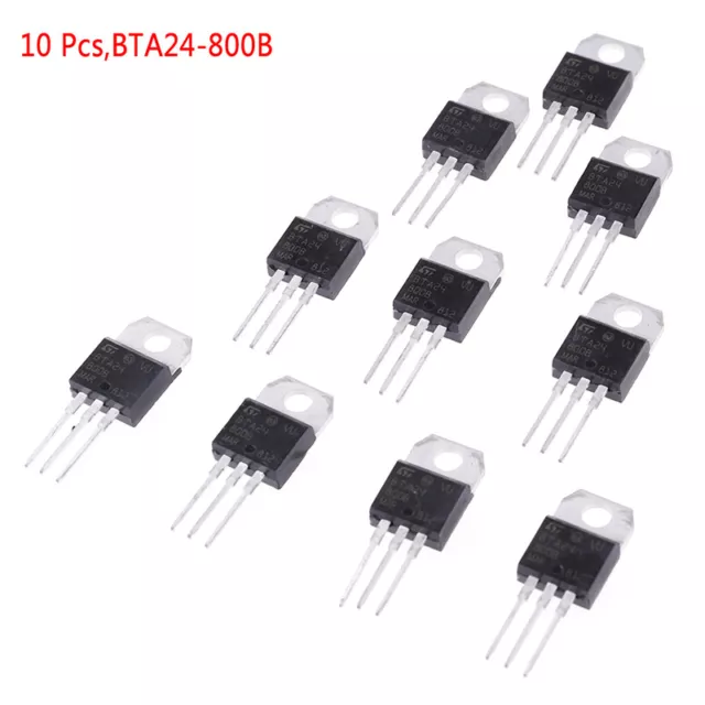 10 Pcs BTA24-800B BTA24 TRIAC 24A/800V TO*oa