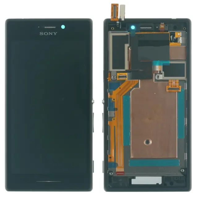 Original Sony Xperia M2 Écran LCD Écran Tactile en Verre Cadre Boîtier