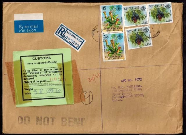 Seychelles 1980 Postal Agency Cover to Collector