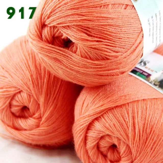 Sale 3Skeinsx50g Soft Acrylic Wool Cashmere Hand Knit Blanket Crochet Yarn 901 2