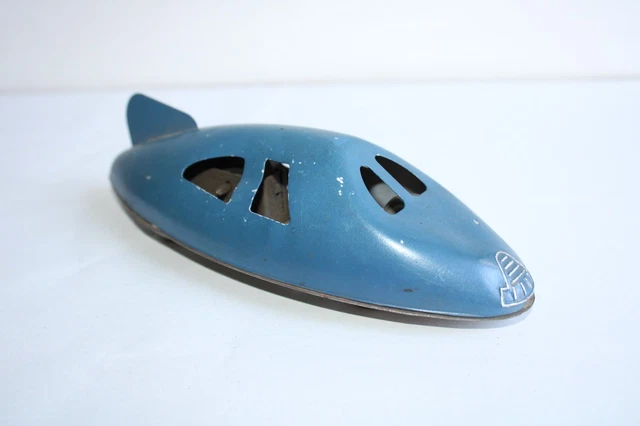 Jouet Véhicule Super-Spiro – Jouets Vera – Tôle Bleue – 14 Cm – France – Vintage Avec Clé