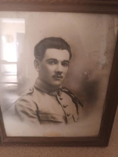 Photo ancienne, portrait militaire général Bridoux, cliché Waléry