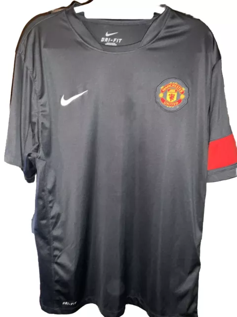 Mens Fc Manchester United 2010/2011 Training Soccer Football Shirt Jersey Xl